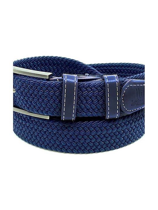 LEGEND ELASTIC BELTS LEATHER LGD-21.NAVY