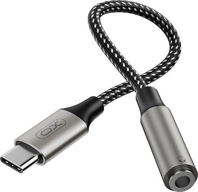 XO Μετατροπέας USB-C male σε 3.5mm female Ασημί (16.005.282)