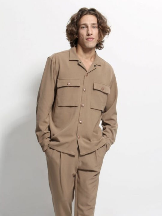 Men's Cardigan Camel