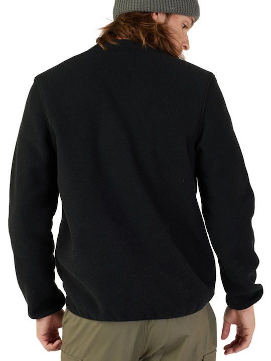 Fox Men's Sweatshirt with Pockets Black