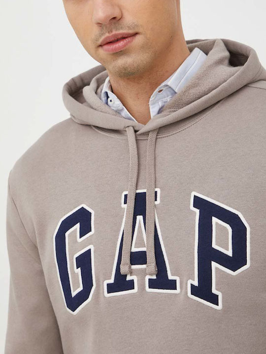 Sweatshirt with Hood Brown
