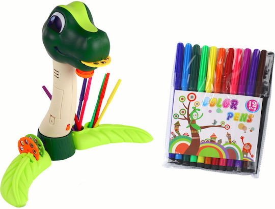 Lean Toys Προτζέκτορας Ζωγραφικής Dinosaur Drawing Projector για Παιδιά 3+ Ετών