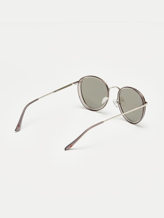 Cosselie Foggia Unisex Sunglasses with Gold Metal Frame and Gray Polarized Lens 1802202336