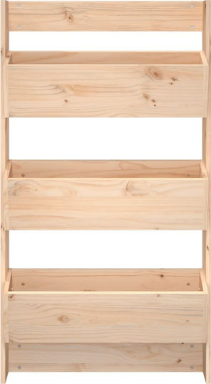 vidaXL Кутия за саксии Дърво Кафяв 60x18.5x110см.
