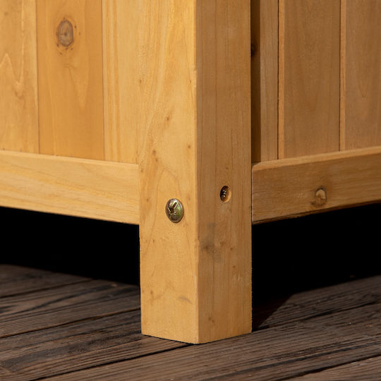 Outsunny Γλάστρα Ξύλινη Κίτρινη 90x45x180εκ.