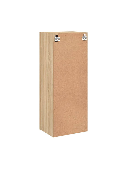 Wall-Mounted Living Room Cabinet made of Particle Board Sonoma Oak 40.5x30x102cm