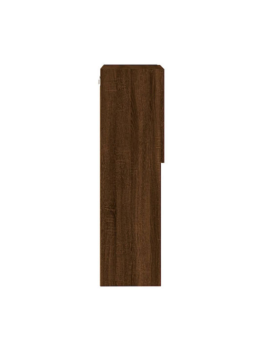 Dulap Pandantiv Pentru Sufragerie Din Placă Din Lemn Agregat Cu Iluminare Stejar Maro 40.5x30x102cm