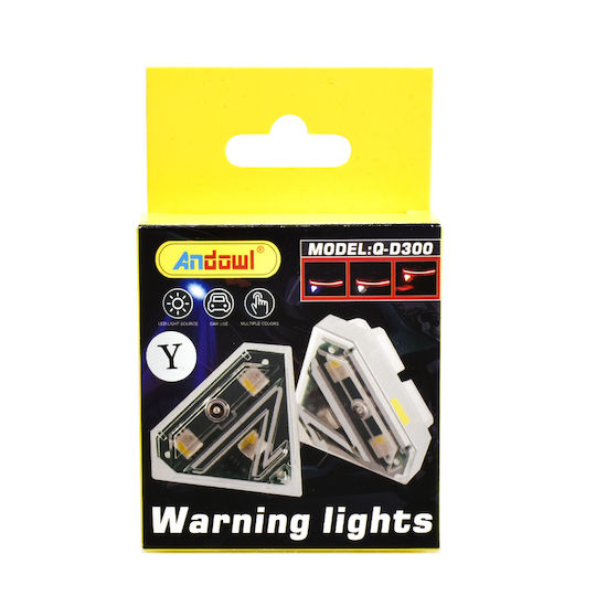 Andowl Reîncărcabil LED Lumină de semnalizare Qd300 1buc