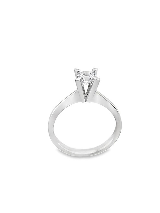 Xryseio Single Stone from White Gold 14K