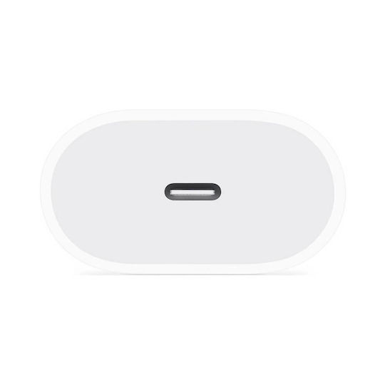 Apex Φορτιστής Χωρίς Καλώδιο με Θύρα USB-C 20W Λευκός (Apex AP-20WAPCH)