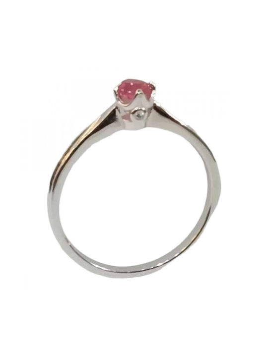 Prince Silvero Single Stone Ring Plated