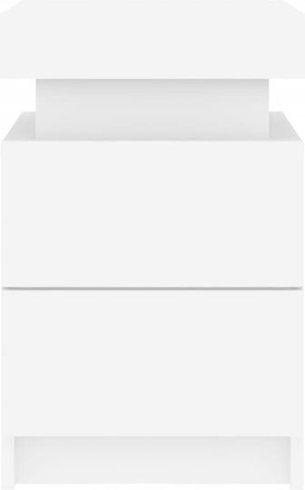 Wooden White Bedside Table 35x39x55cm