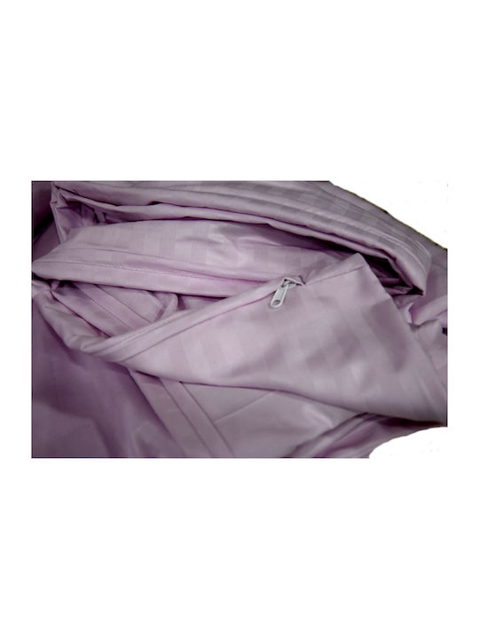 Decotelia Duvet Cover Set Queen with 2 Pillowcases 220x240 Lila