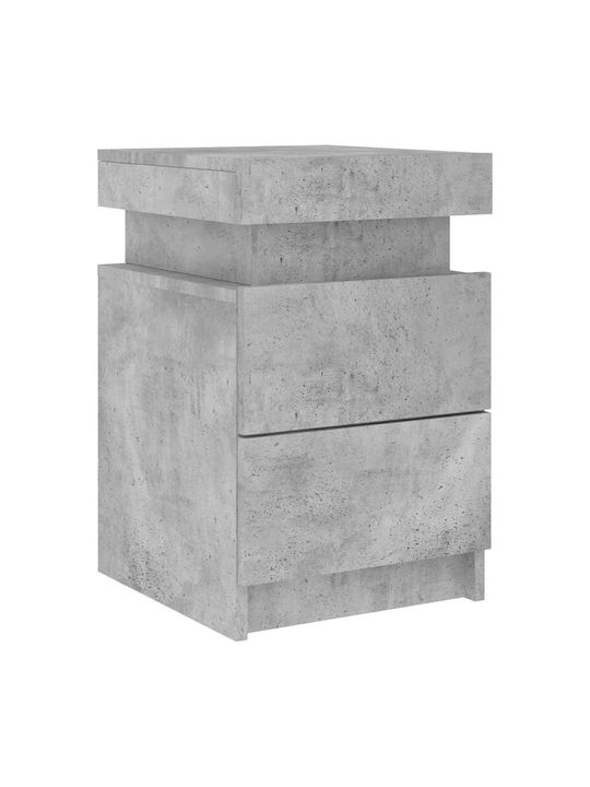 Nachttische Grey Concrete 2Stück 35x39x55cm