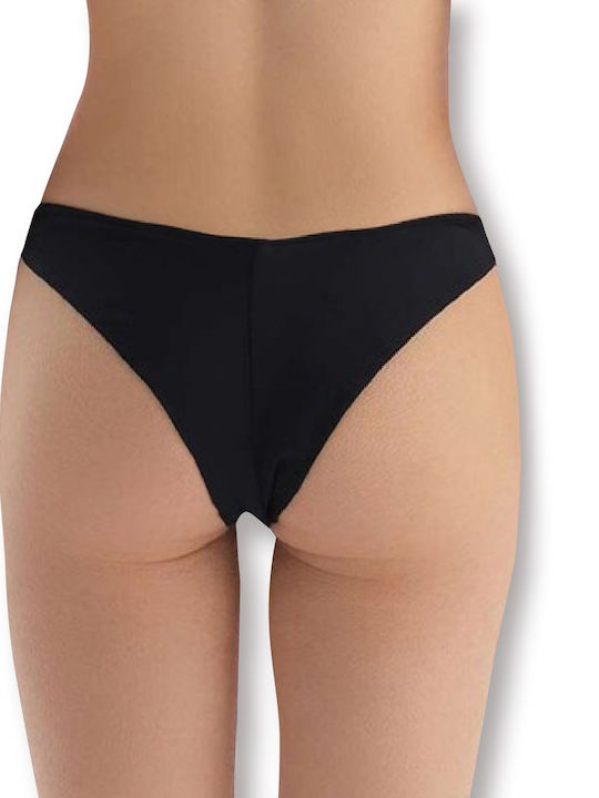 Βαμβακερά Damen Slip 3Pack Schwarz