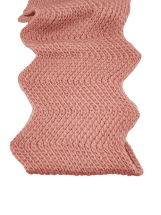 Romvous Women's Knitted Neck Warmer Pink