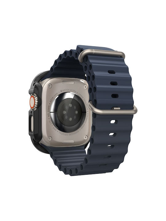 Spigen Lock Fit Θήκη Σιλικόνης σε Μαύρο χρώμα για Apple Watch Ultra 2/Ultra 49mm Acs06208
