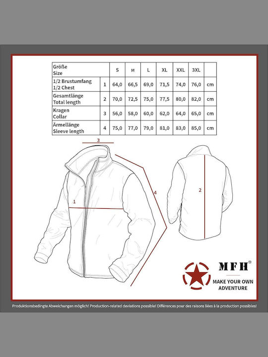 MFH Bărbați Jachetă de lucru Softshell cu glugă Kaki