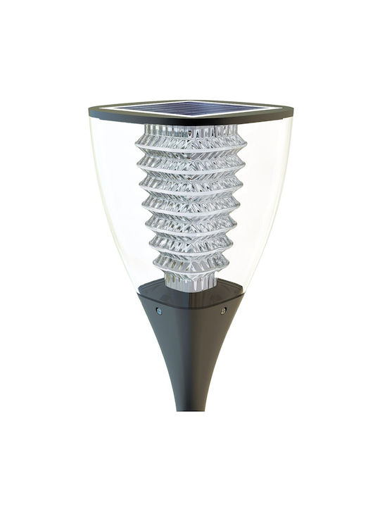 PowerNeed Outdoor Floor Lamp Small Post LED 1.6W with Cold White Light IP65 Black