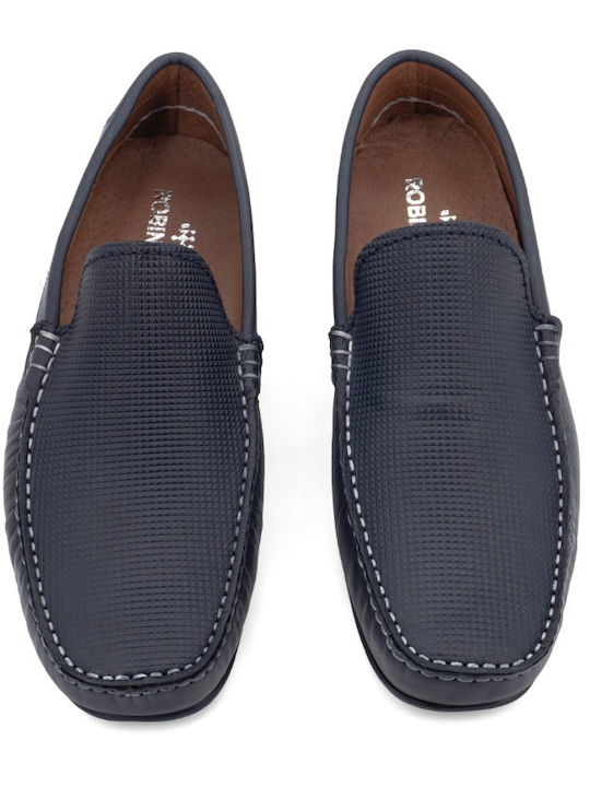 Men's Leather Loafers Blue