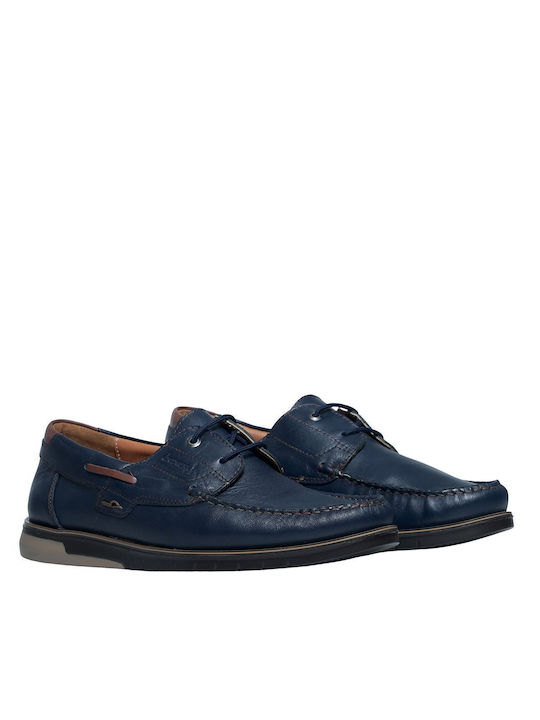 Boxer Men's Leather Loafers Blue