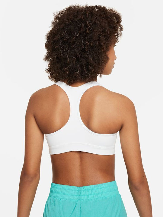 Nike Swoosh Women's Sports Bra without Padding White