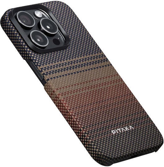 Pitaka Magez 5 Back Cover Aramid Fiber 1.05mm Sunset (iPhone 15 Pro)