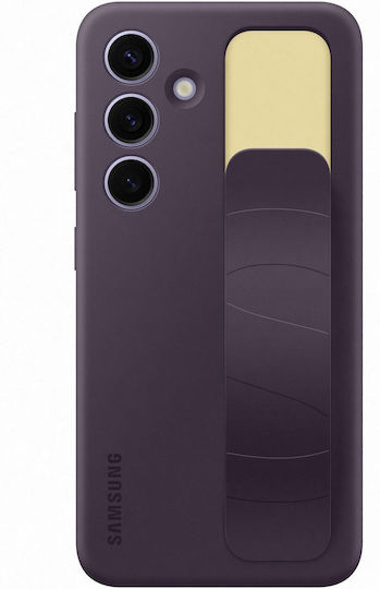 Samsung Standing Grip Back Cover Silicone with Strap Dark Violet (Galaxy S24+)