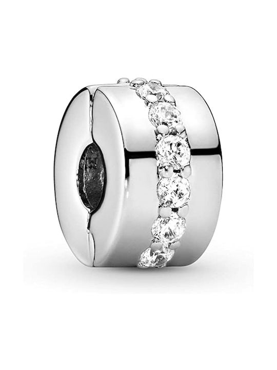 Pandora Μενταγιόν Clear Sparkling Row Clip