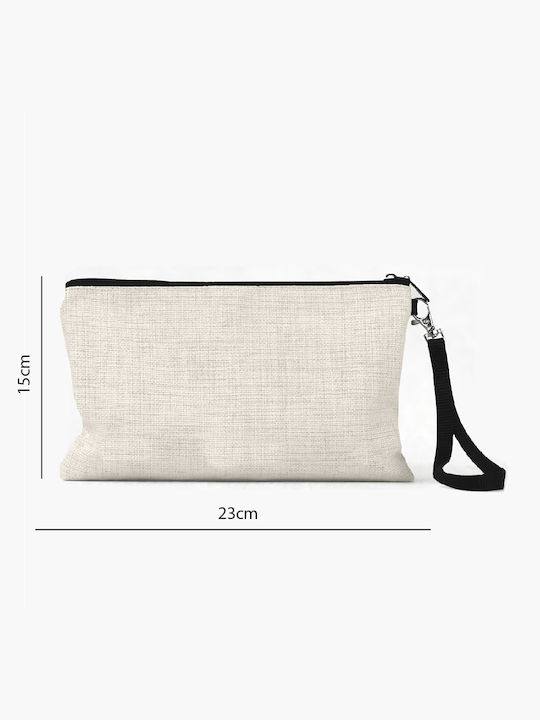 Toiletry Bag in White color 23cm