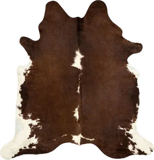 vidaXL Covor Rectangular Piele Maro