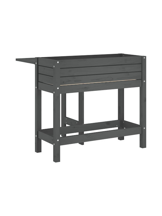 vidaXL Planter Box Wooden Gray 84x73cm.
