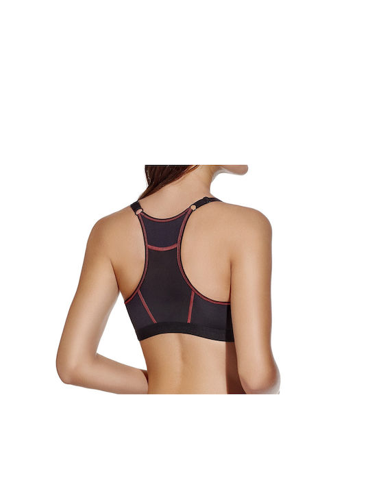 Creaciones Selene Nora-b Athletic Athletic Bra with Light Padding without Underwire Black