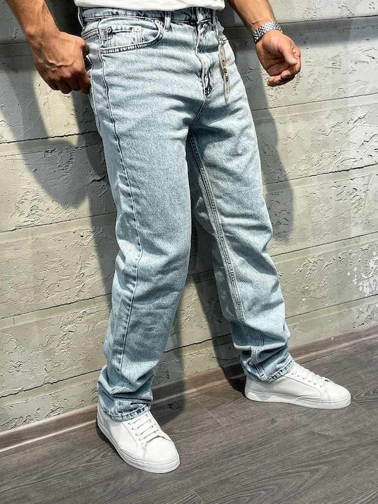 Oscar Denim Ανοιχτό Μπλέ Denim Oscar Men's Jeans Pants in Boyfriend Fit light blue