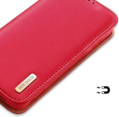 Dux Ducis Hivo Wallet Leather Red (Galaxy S24)