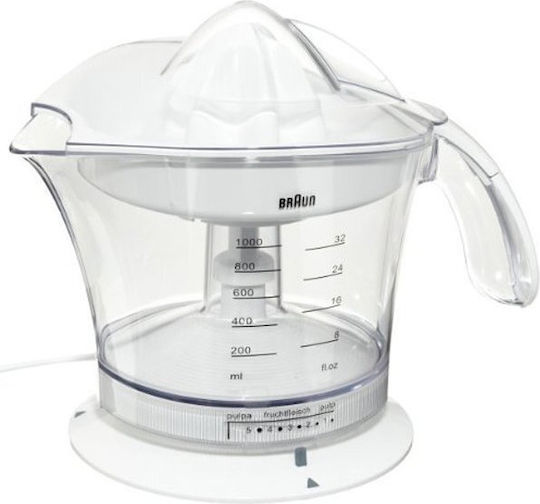 Braun Multiquick 3 MPZ9 Electric Juicer 20W with 1lt Capacity White