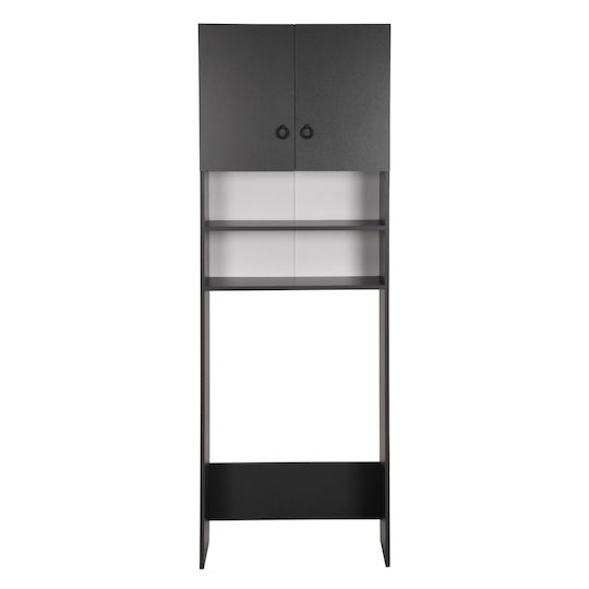 HomeMarkt Terry Bathroom Cabinet Laundry L64xW29xH181cm Gray