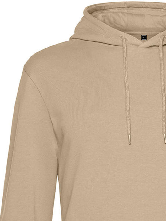 B&C Werbe-Hoodie in Beige Farbe