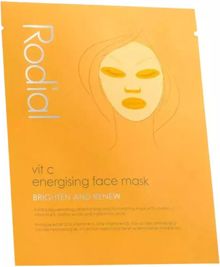 Rodial Vit C Sheet Μάσκα Προσώπου για Αναζωογόνηση 20ml