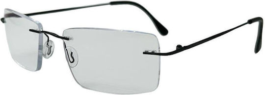 KRZ Lesebrille +2.50 in Schwarz Farbe KRZ222BLACK250