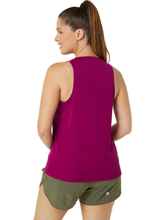 Women's Athletic Blouse Sleeveless Fast Drying Burgundy