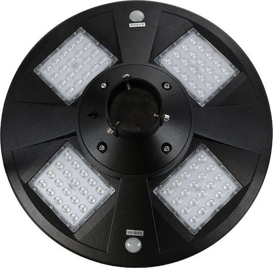 GloboStar Ηλιακό Φωτιστικό Δαπέδου 25W 1800lm Θερμό Λευκό 2700K με Αισθητήρα Κίνησης, Φωτοκύτταρο και Τηλεχειριστήριο IP65 50x50x20εκ.