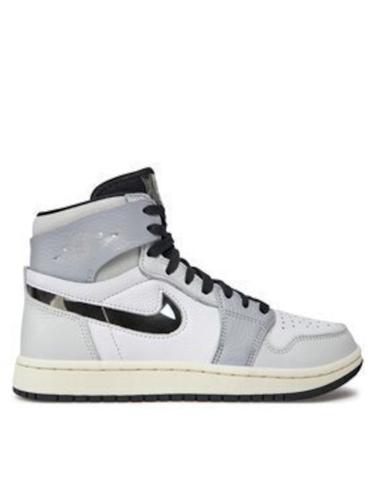 Nike Air Jordan 1 Zoom Air CMFT 2 Boots White / Metallic Silver / Photon Dust / Wolf Grey / Black / Sail