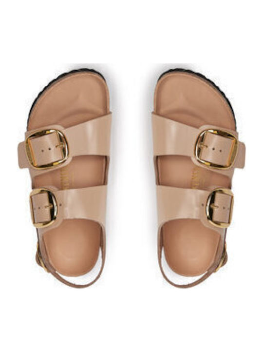 Birkenstock Milano Leather Sandals Beige