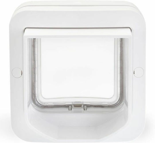 Sureflap Tür für Hunde aus Plastik in Weiß Farbe 25 x 25 x 25cm