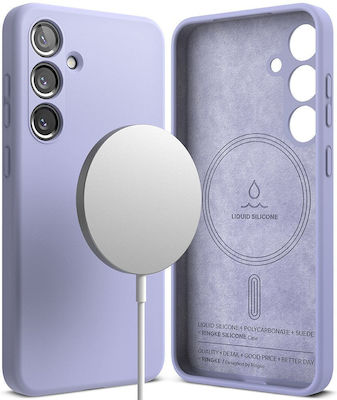 Ringke Back Cover Silicone Magnetic Lilac (Galaxy S24)