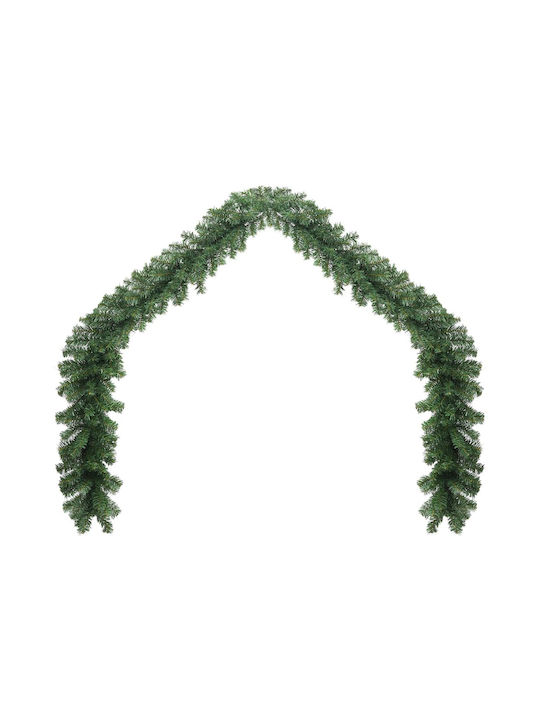 vidaXL Lighted Christmas Garland White 1pc