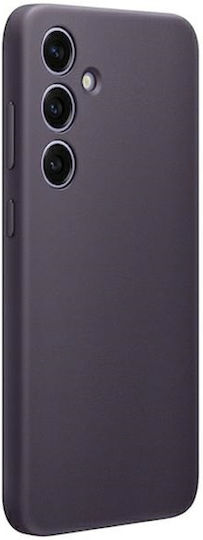 Samsung Leather Cover Back Cover Piele Set cu Geam Violet (Samsung S24+ S926)