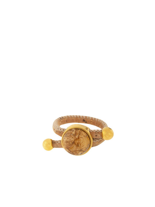 Apoxylo Women's Ring Gold Plated