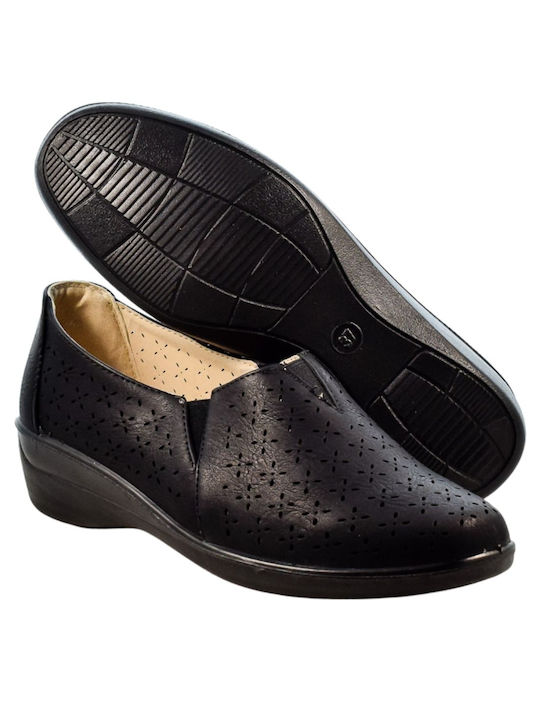 Yfantidis Anatomisch Damen Slip-Ons Schwarz